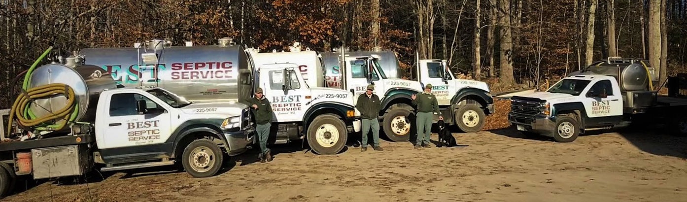 Best Septic Service fleet and crew