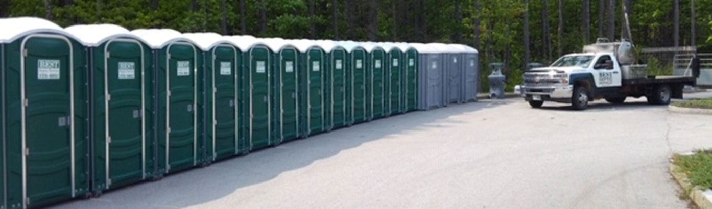 Best Septic Service portable toilets lineup